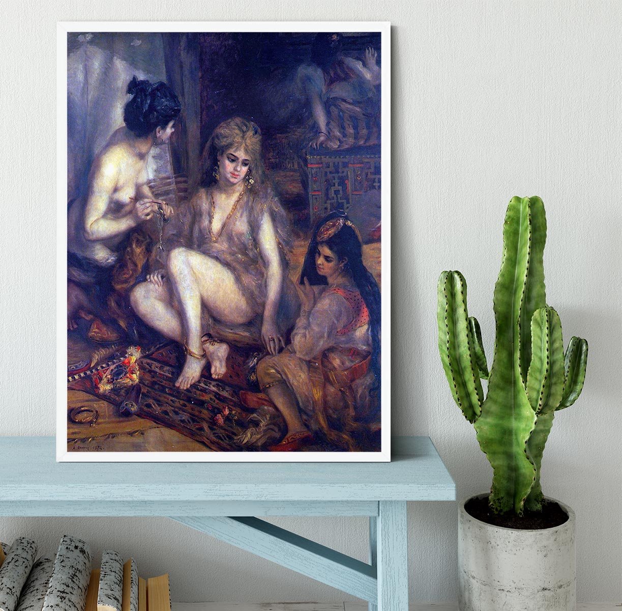 Algerian in Paris dress by Renoir Framed Print - Canvas Art Rocks -6