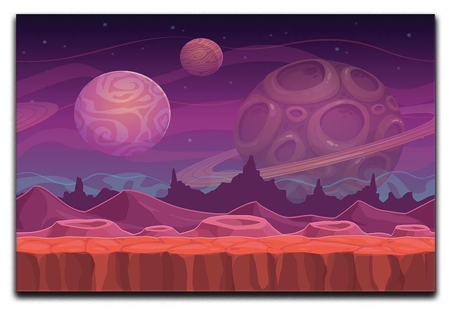 Alien fantastic landscape Canvas Print or Poster  - Canvas Art Rocks - 1