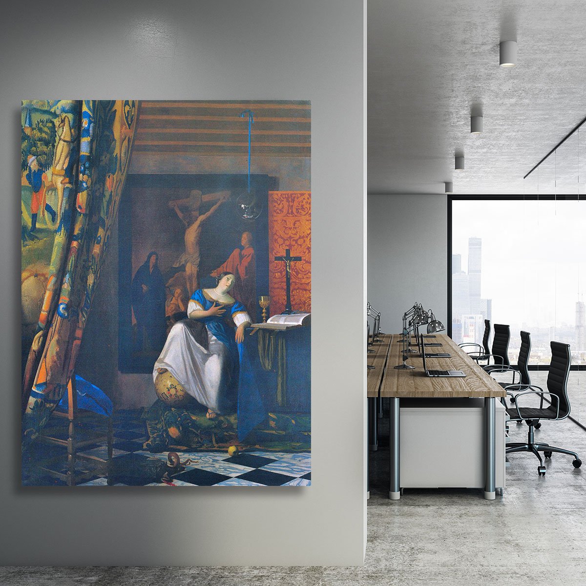 Allegory of Faith by Vermeer Canvas Print or Poster