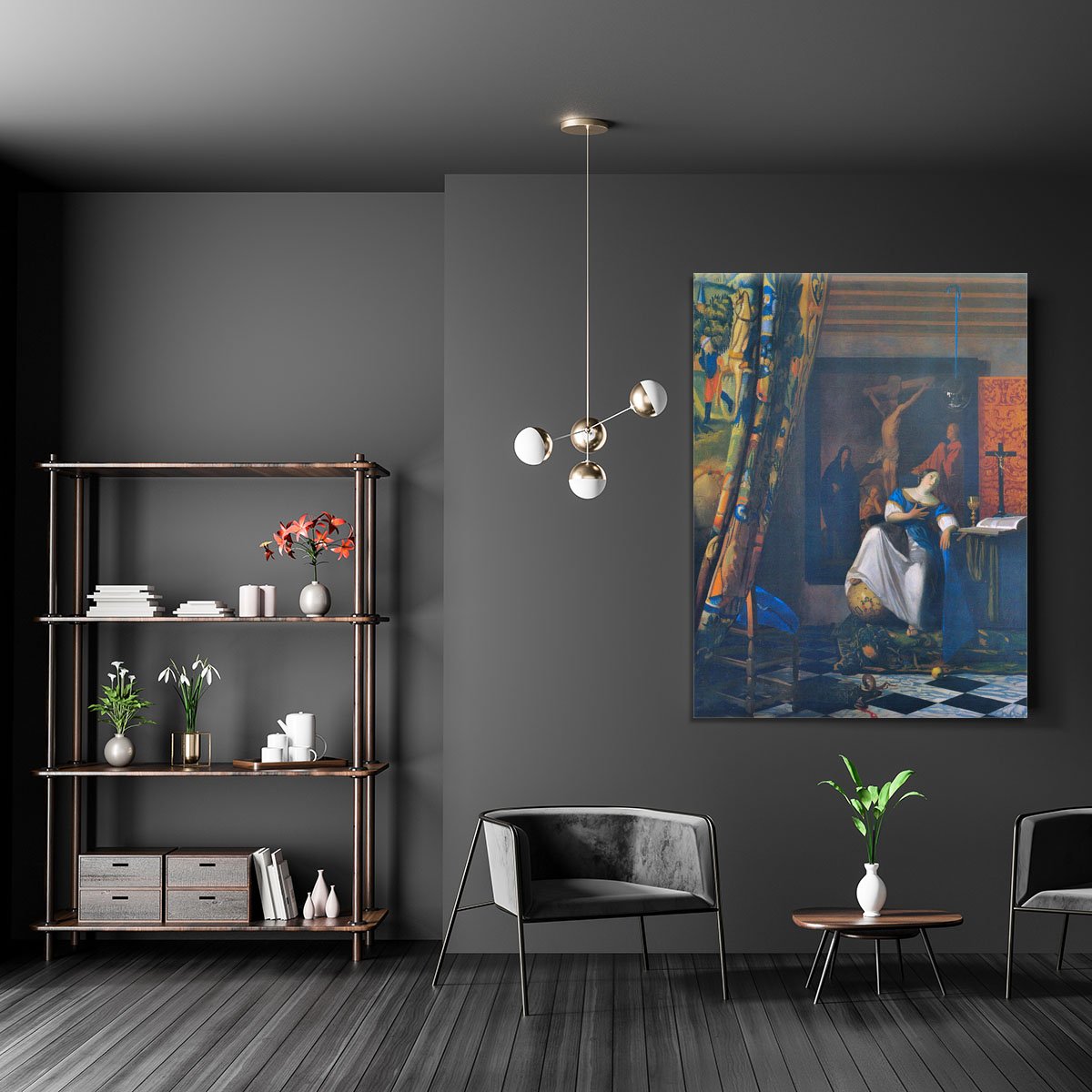 Allegory of Faith by Vermeer Canvas Print or Poster