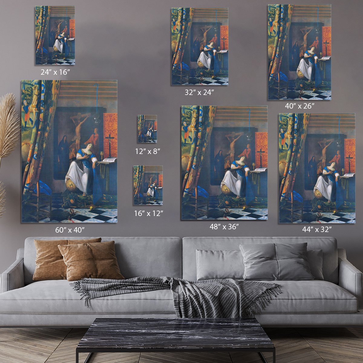 Allegory of Faith by Vermeer Canvas Print or Poster