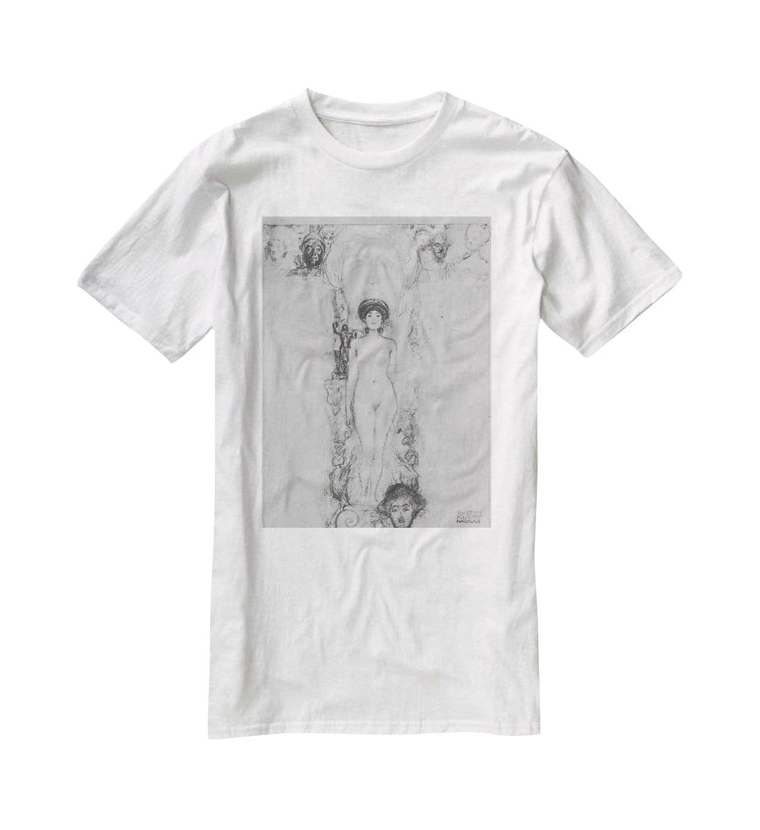 Allegory of Sculpture by Klimt T-Shirt - Canvas Art Rocks - 5