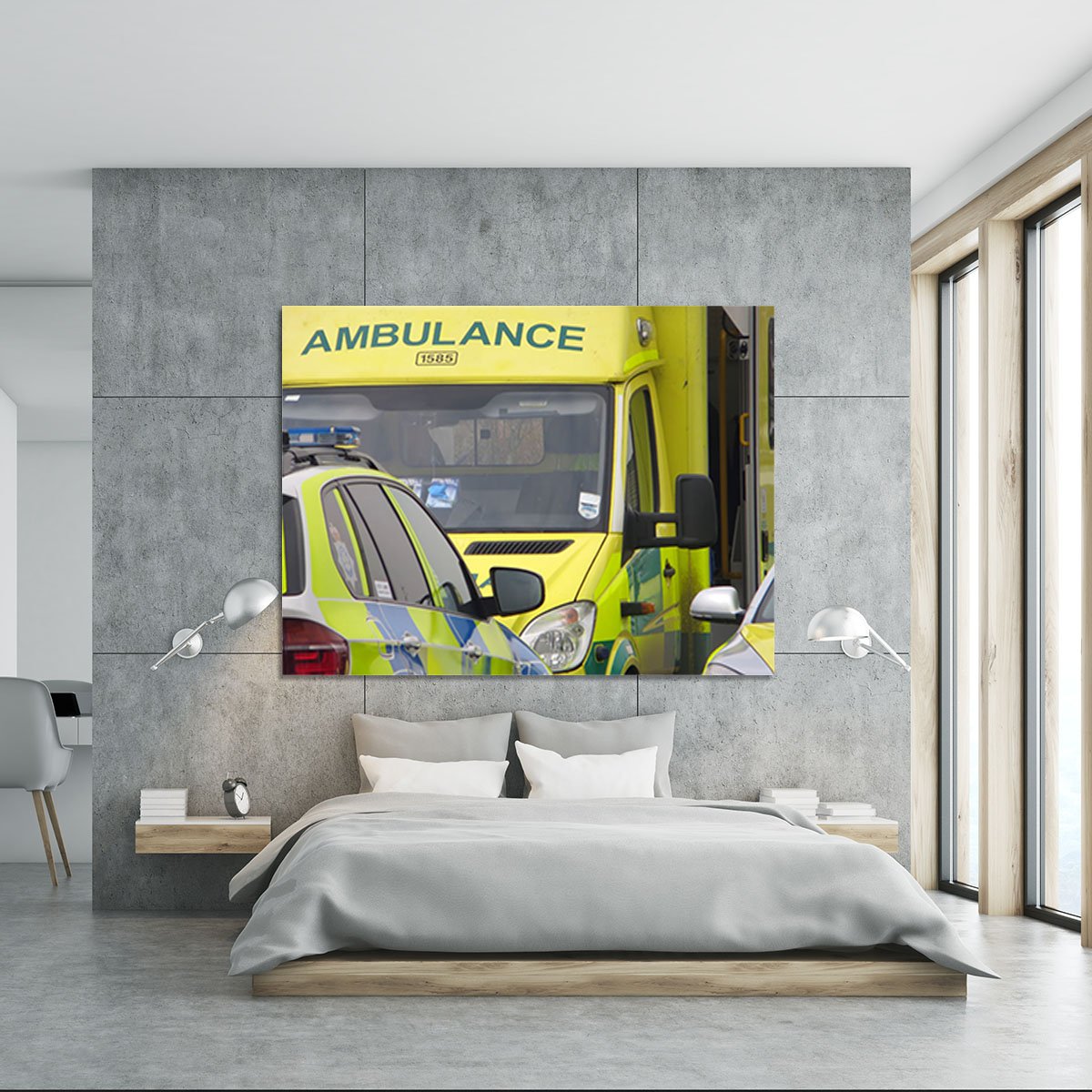Ambulance and responder vehicles Canvas Print or Poster