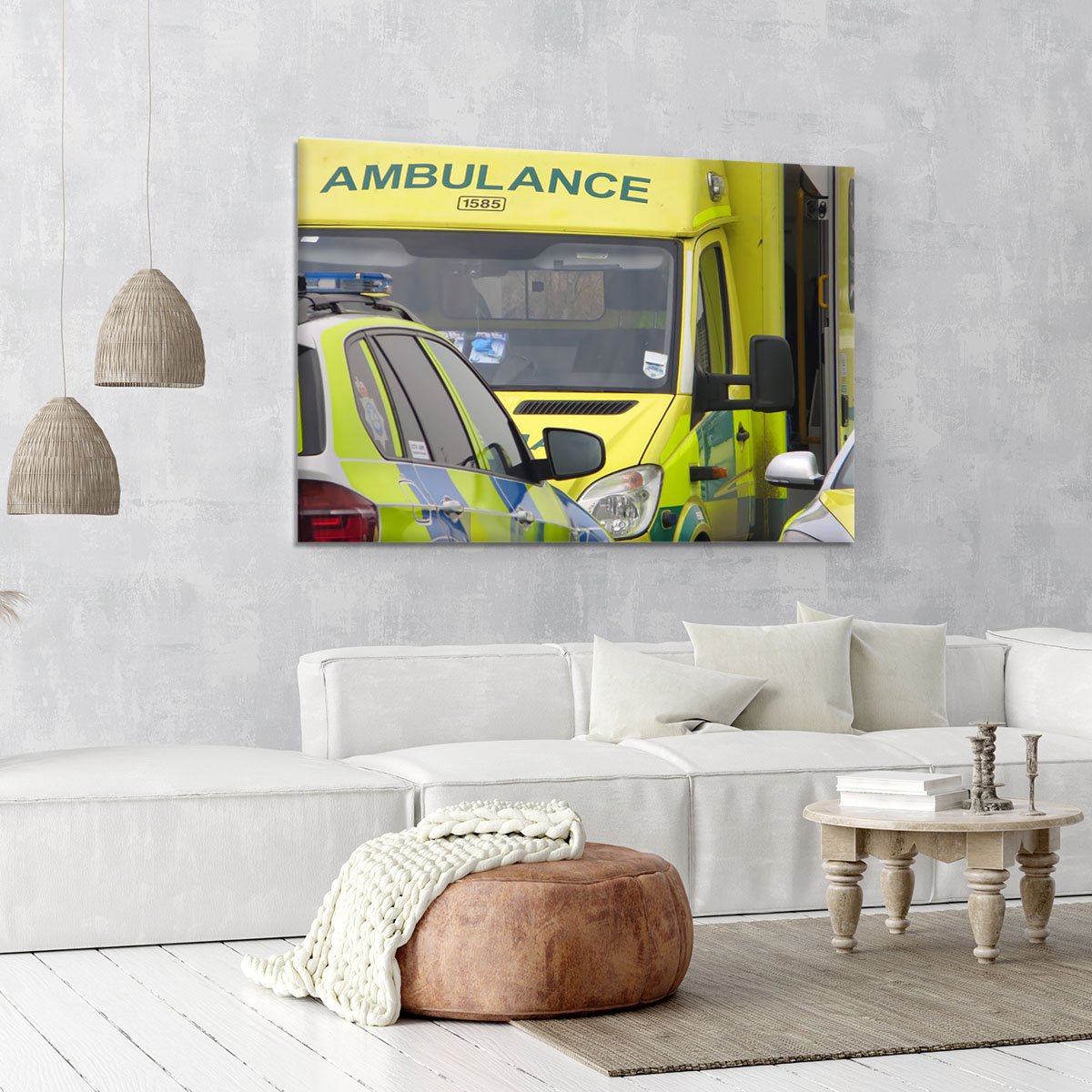 Ambulance and responder vehicles Canvas Print or Poster