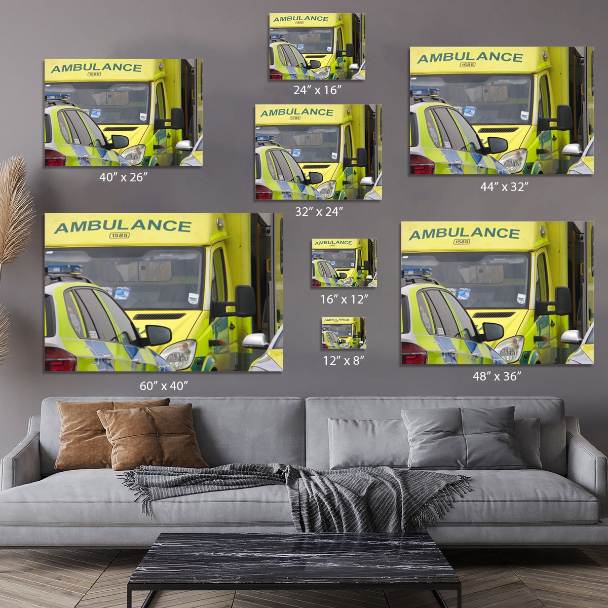 Ambulance and responder vehicles Canvas Print or Poster