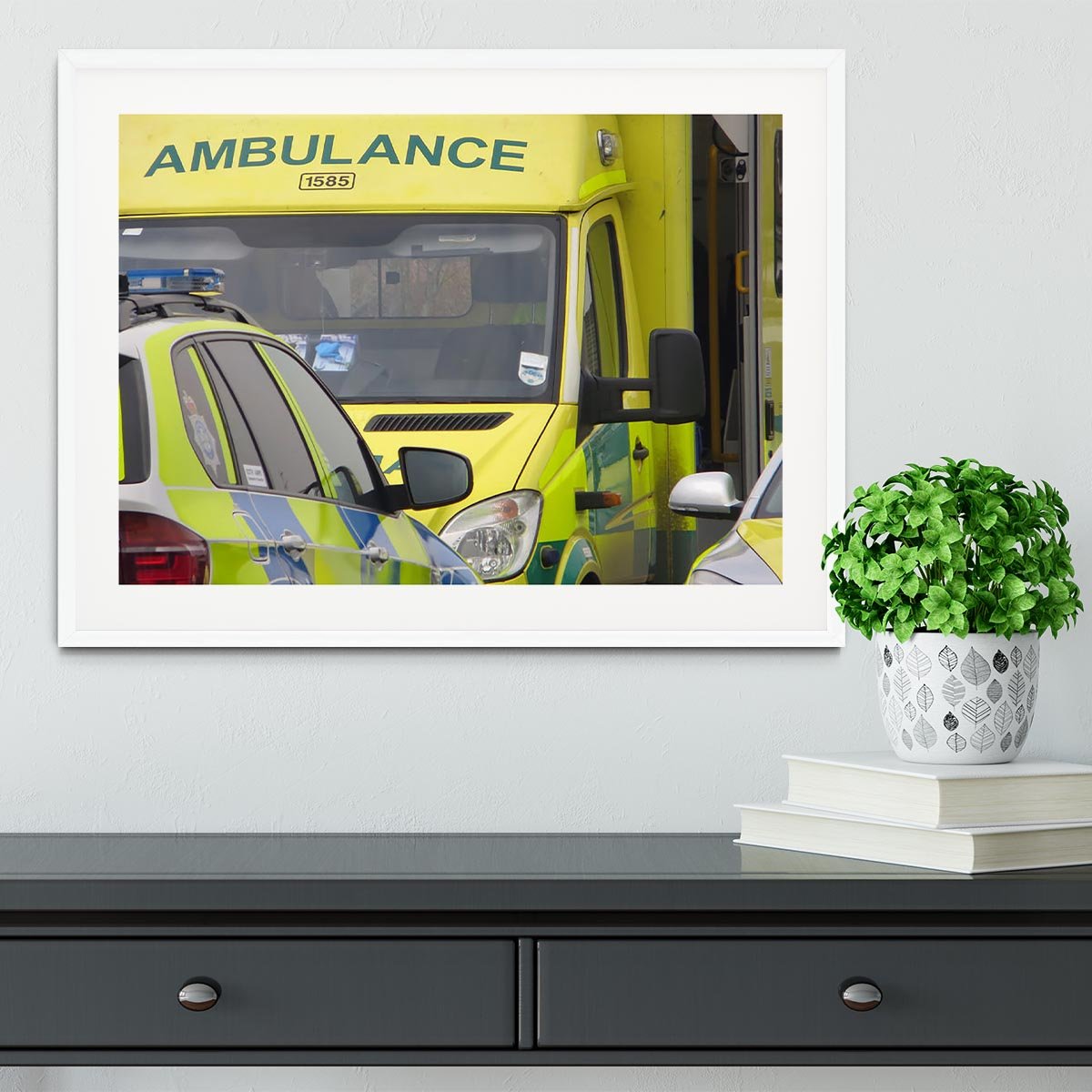 Ambulance and responder vehicles Framed Print - Canvas Art Rocks - 5