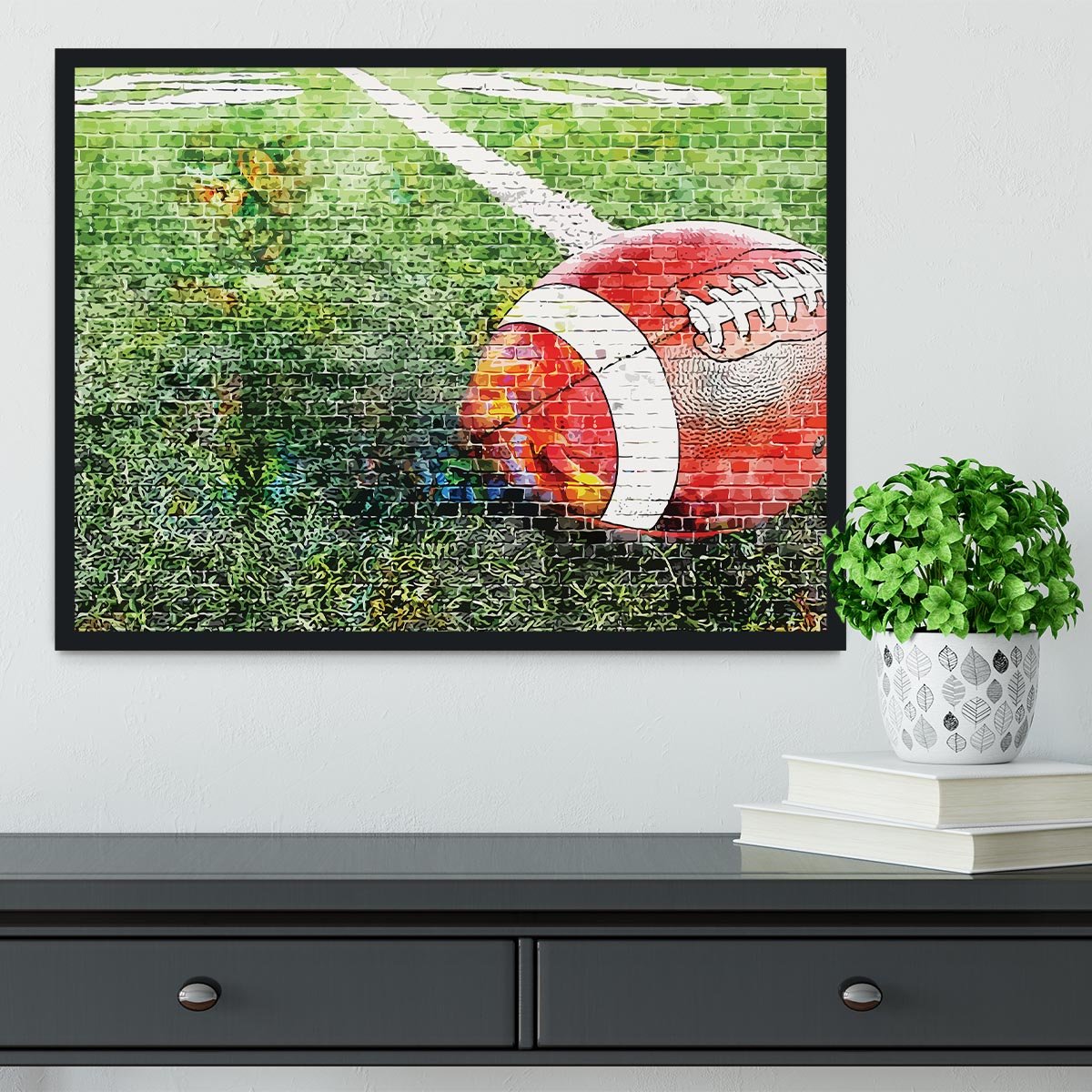 American Football Framed Print - Canvas Art Rocks - 2