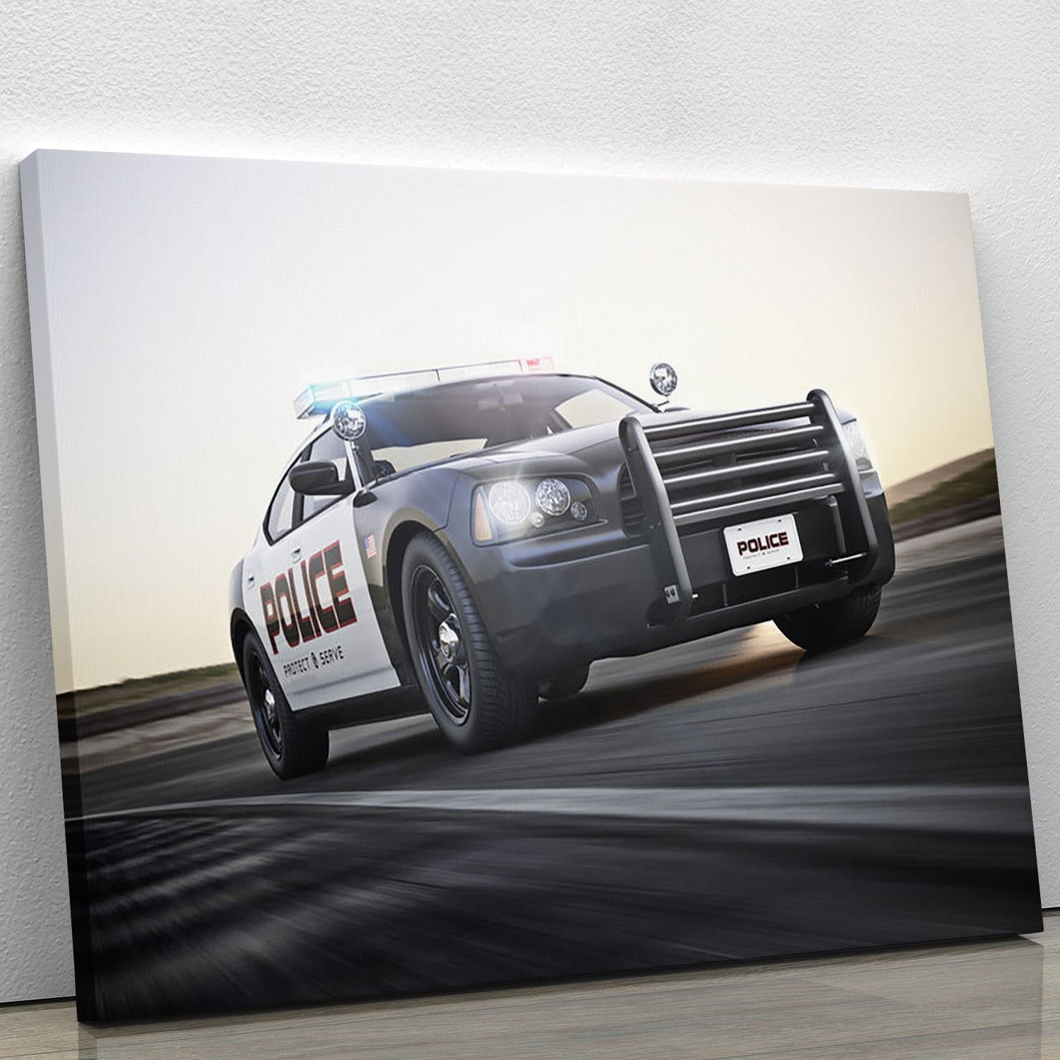 American Police Car Canvas Print or Poster