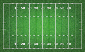 American football field with grass Wall Mural Wallpaper - Canvas Art Rocks - 1