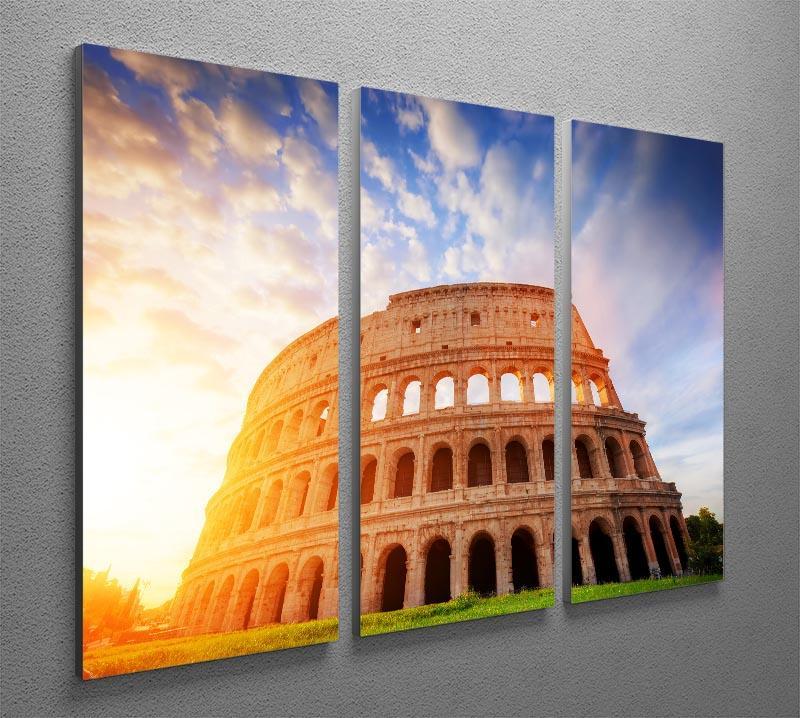 Amphitheatre in sunrise light 3 Split Panel Canvas Print - Canvas Art Rocks - 2