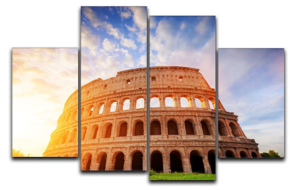 Amphitheatre in sunrise light 4 Split Panel Canvas  - Canvas Art Rocks - 1