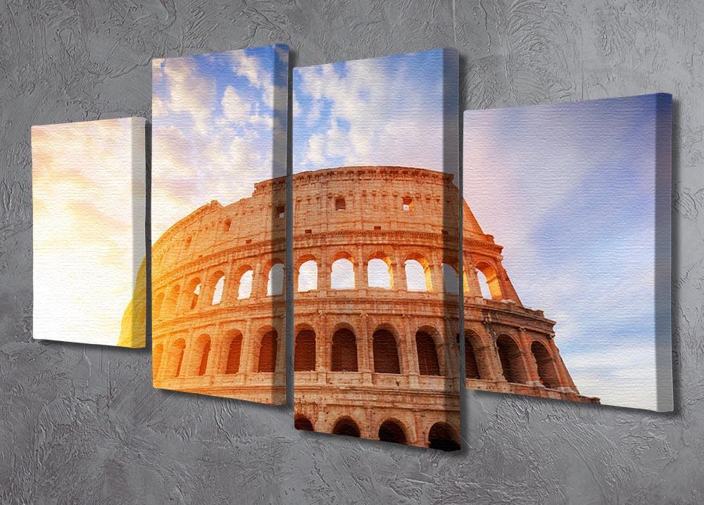 Amphitheatre in sunrise light 4 Split Panel Canvas  - Canvas Art Rocks - 2