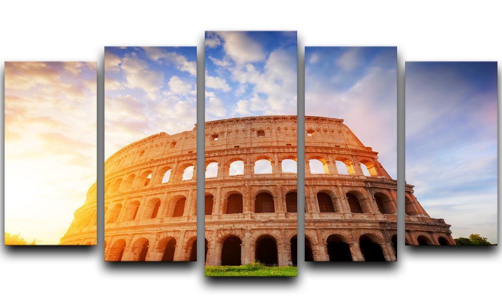 Amphitheatre in sunrise light 5 Split Panel Canvas  - Canvas Art Rocks - 1