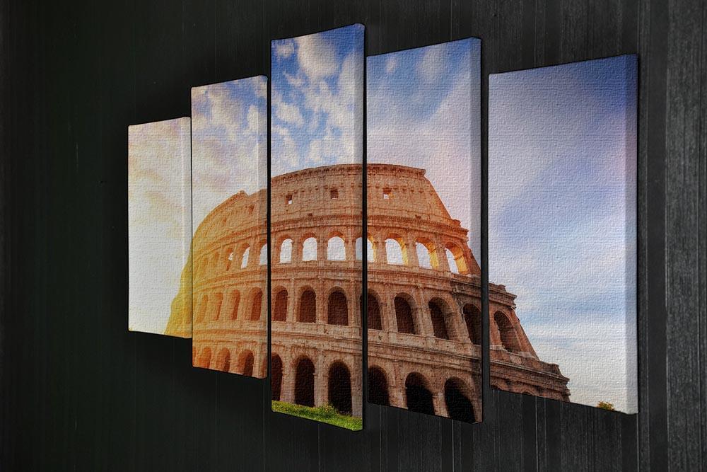 Amphitheatre in sunrise light 5 Split Panel Canvas  - Canvas Art Rocks - 2