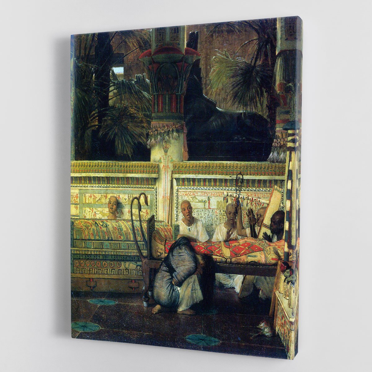 An Egyptian widow at the time of Diocletian detail by Alma Tadema Canvas Print or Poster