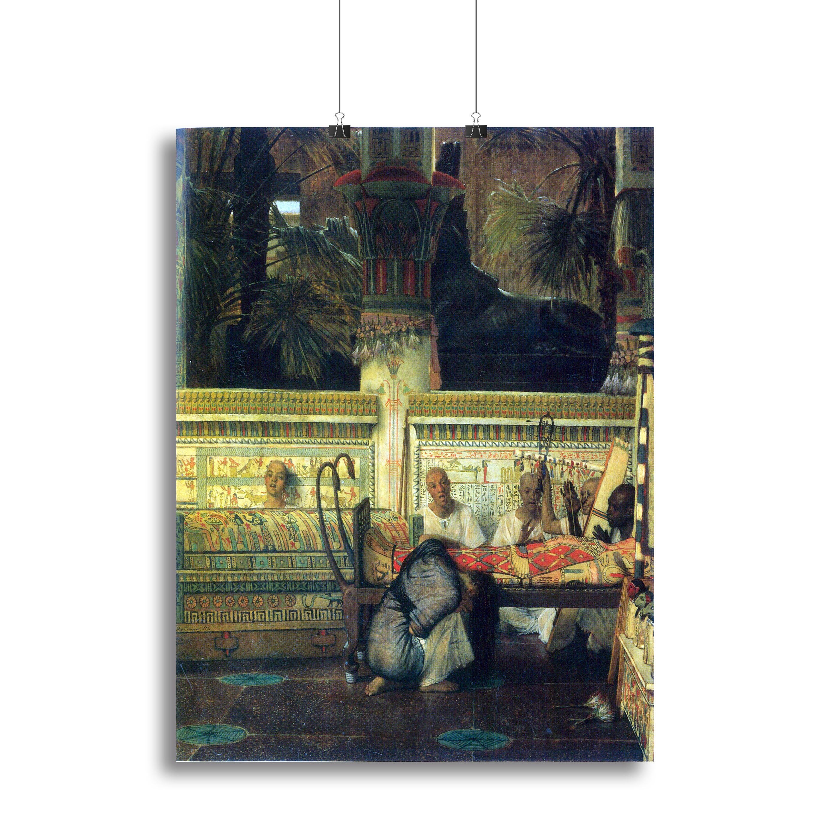 An Egyptian widow at the time of Diocletian detail by Alma Tadema Canvas Print or Poster
