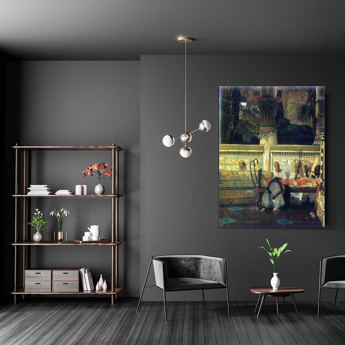 An Egyptian widow at the time of Diocletian detail by Alma Tadema Canvas Print or Poster