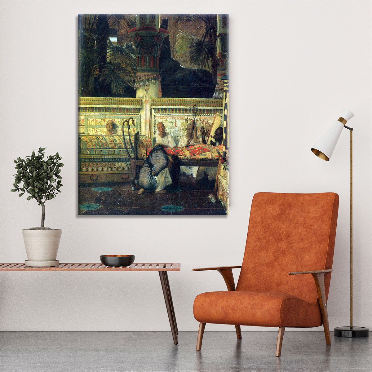 An Egyptian widow at the time of Diocletian detail by Alma Tadema Canvas Print or Poster