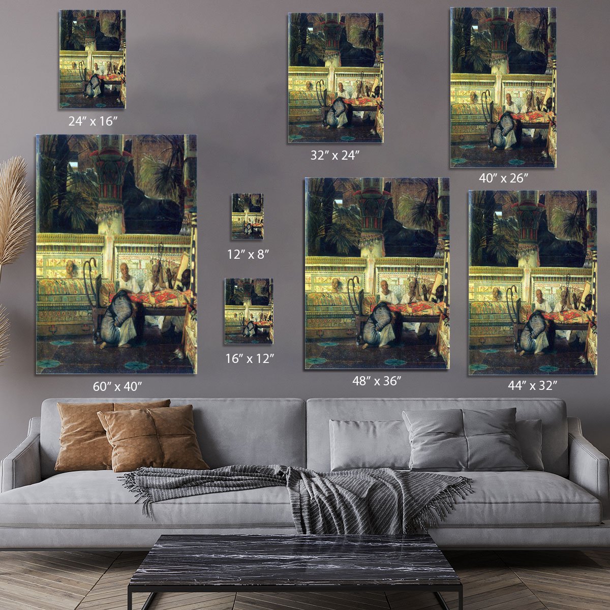 An Egyptian widow at the time of Diocletian detail by Alma Tadema Canvas Print or Poster