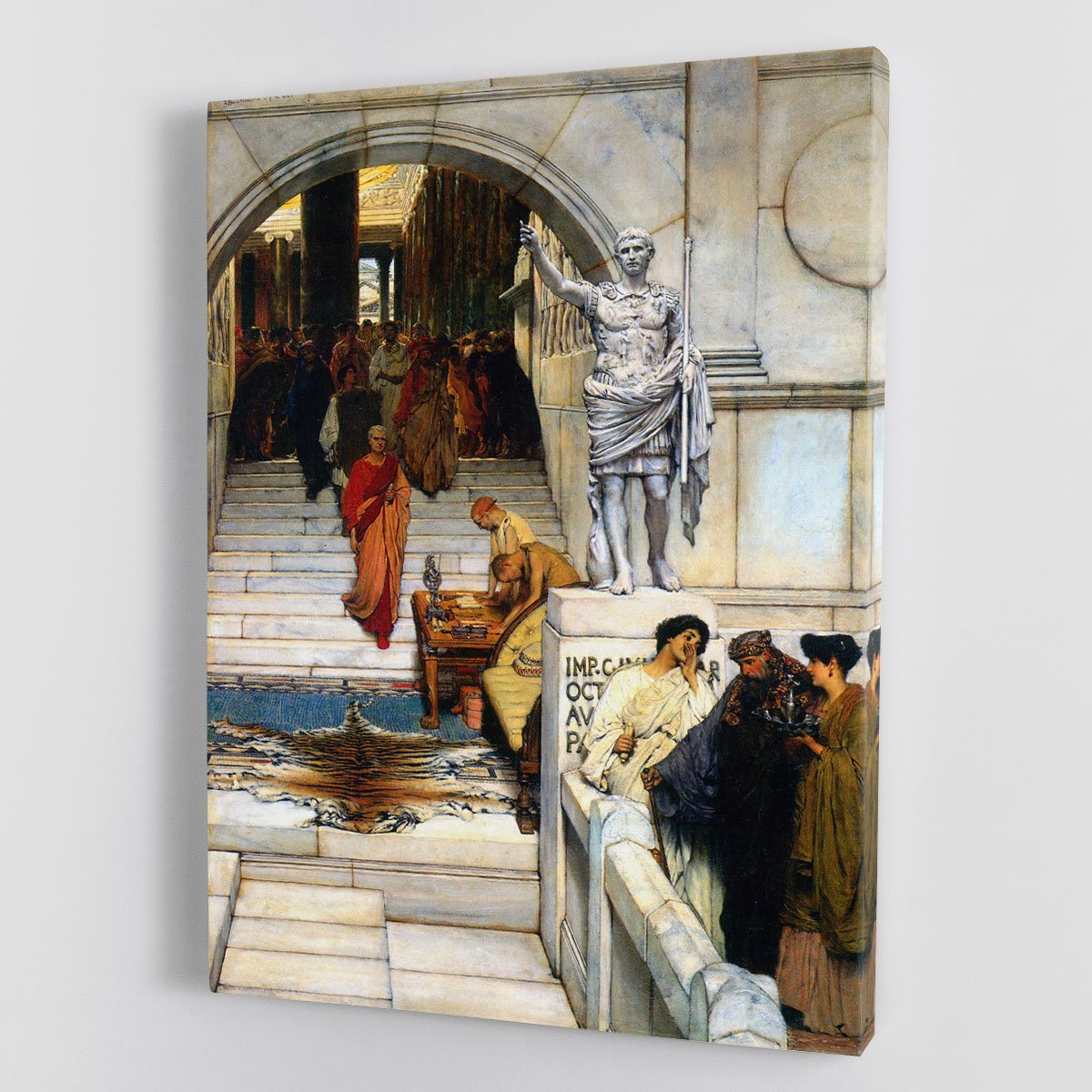 An audience with Agrippa by Alma Tadema Canvas Print or Poster