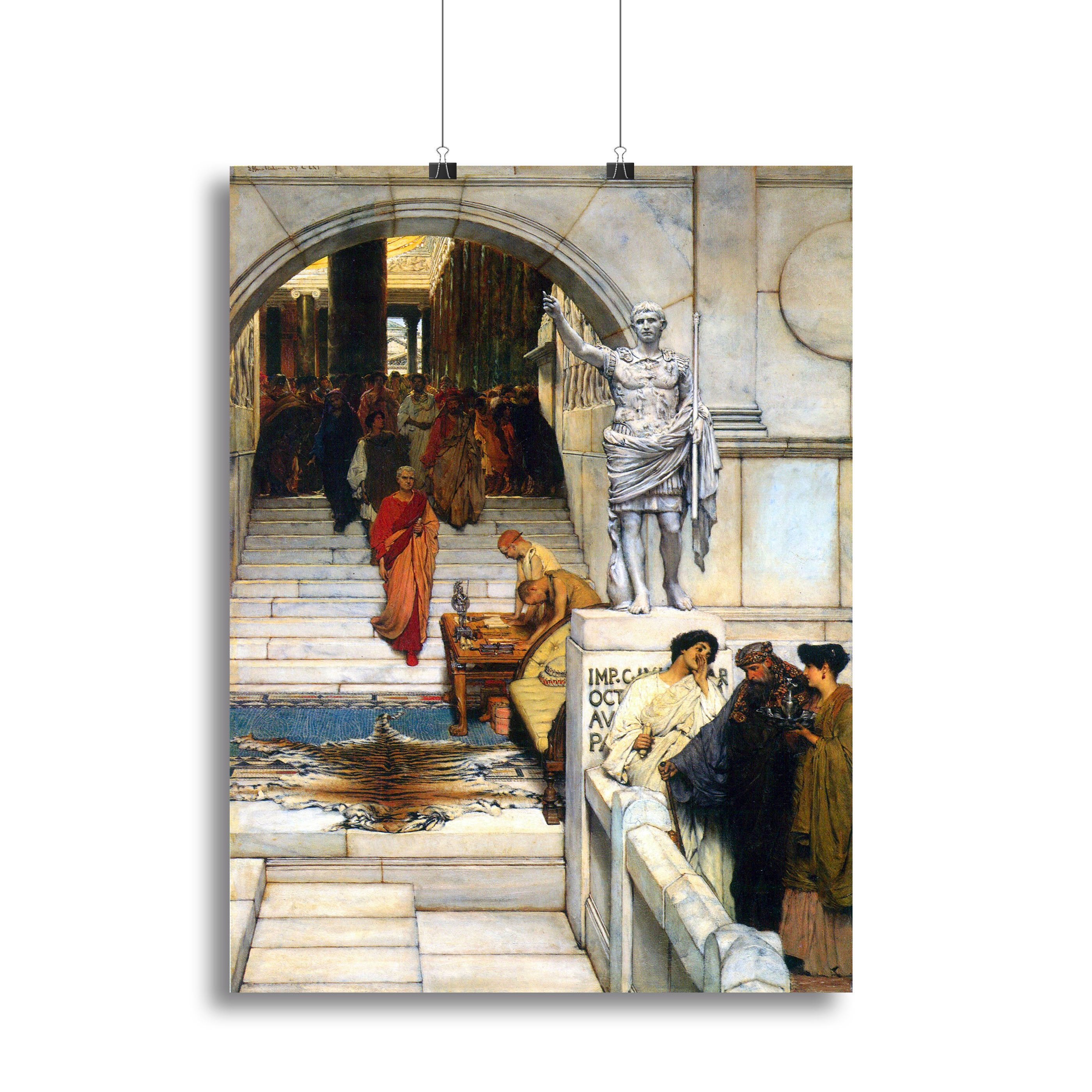 An audience with Agrippa by Alma Tadema Canvas Print or Poster