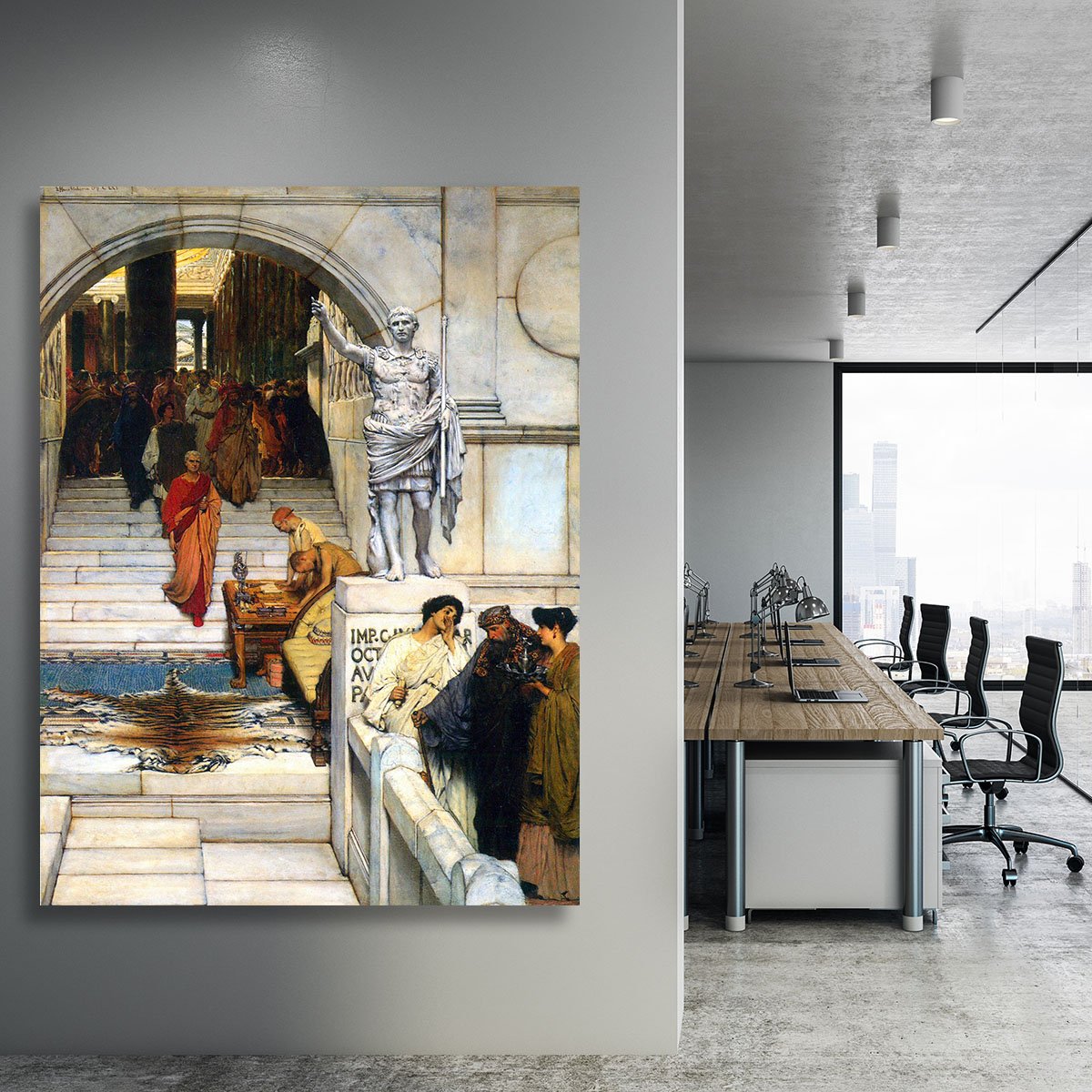 An audience with Agrippa by Alma Tadema Canvas Print or Poster
