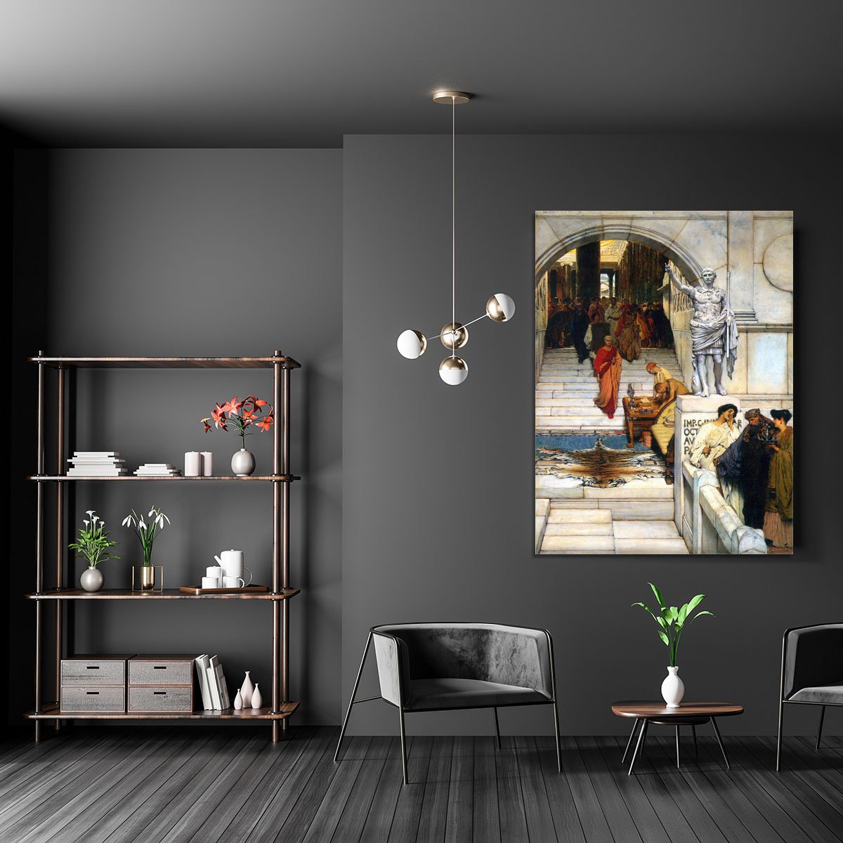 An audience with Agrippa by Alma Tadema Canvas Print or Poster