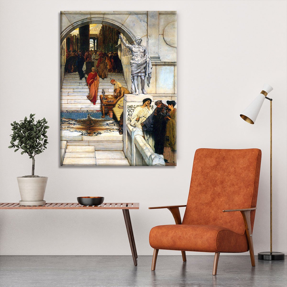 An audience with Agrippa by Alma Tadema Canvas Print or Poster
