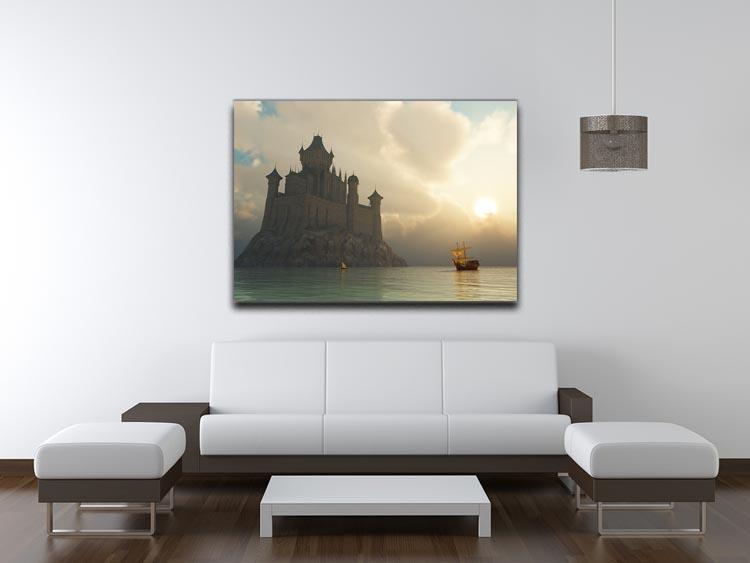 Ancient vessel at sunrise Canvas Print or Poster - Canvas Art Rocks - 4