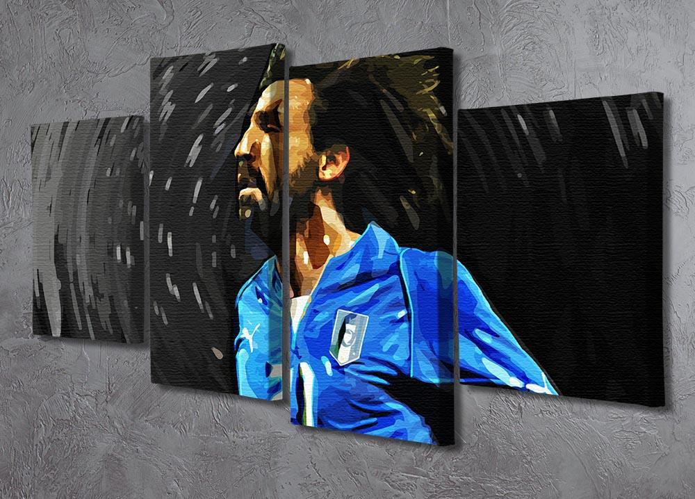 Andrea Pirlo 4 Split Panel Canvas - Canvas Art Rocks - 2