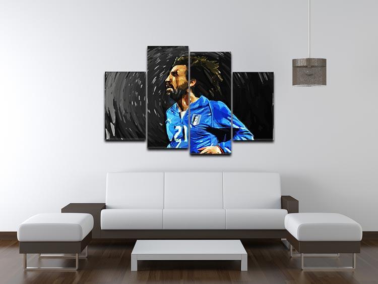 Andrea Pirlo 4 Split Panel Canvas - Canvas Art Rocks - 3