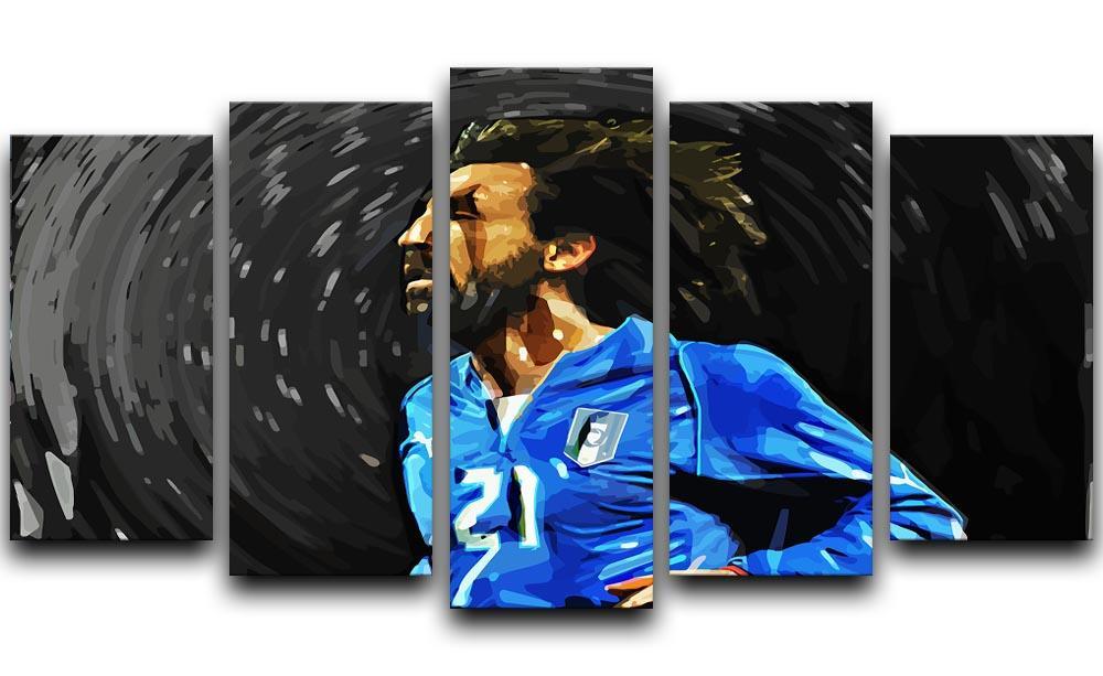 Andrea Pirlo 5 Split Panel Canvas  - Canvas Art Rocks - 1