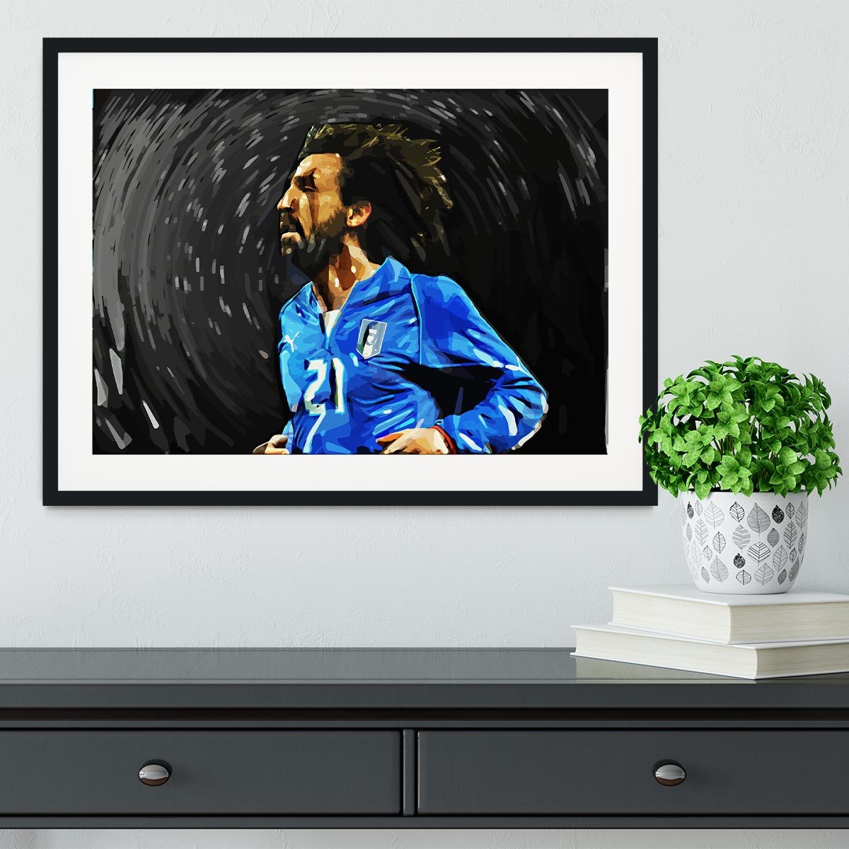 Andrea Pirlo Framed Print - Canvas Art Rocks - 1