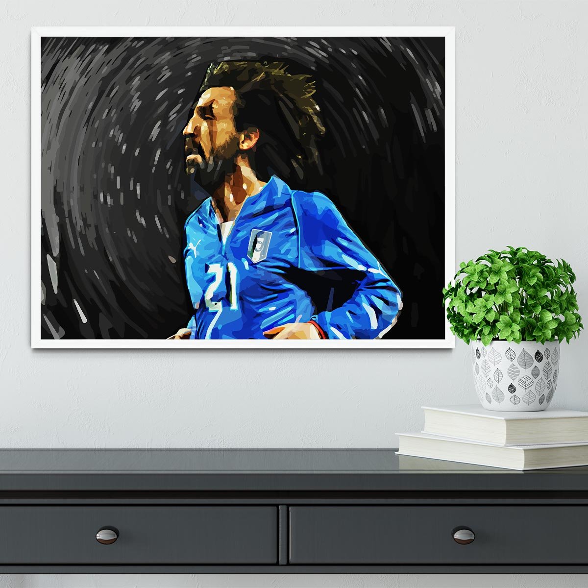 Andrea Pirlo Framed Print - Canvas Art Rocks -6