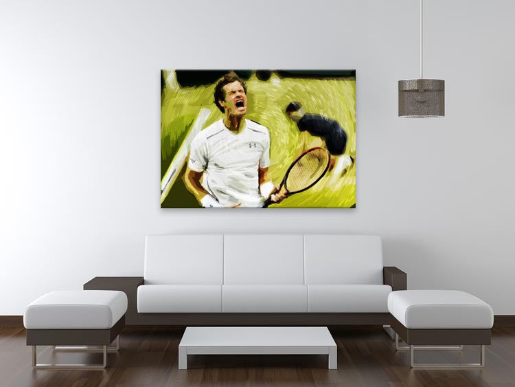 Andy Murray Wimbledon Print - Canvas Art Rocks - 4