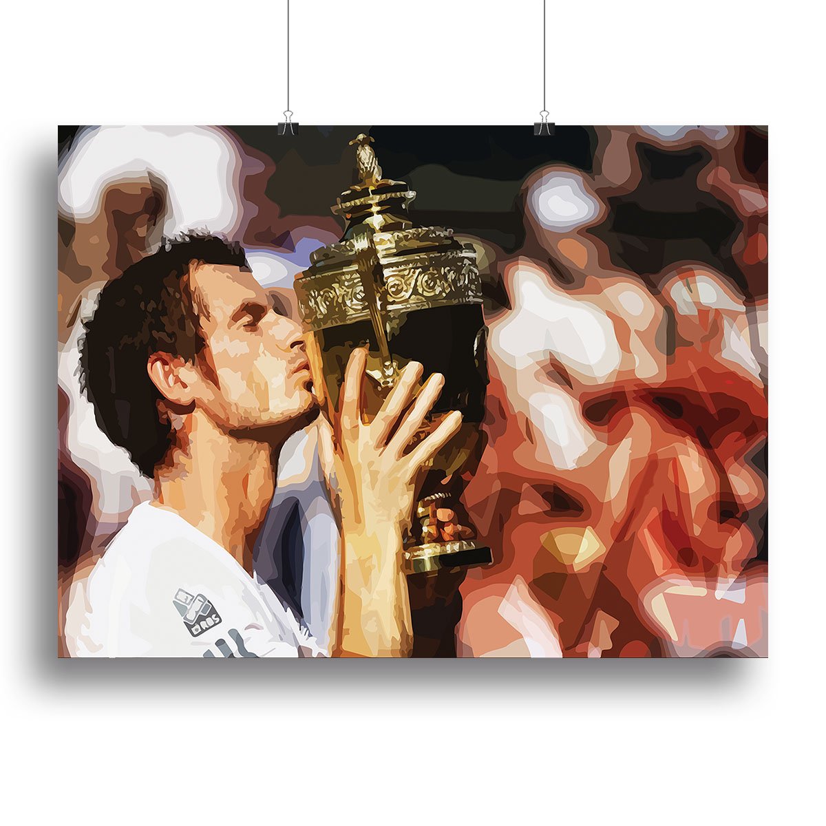 Andy Murray Wimbledon Winner Canvas Print or Poster