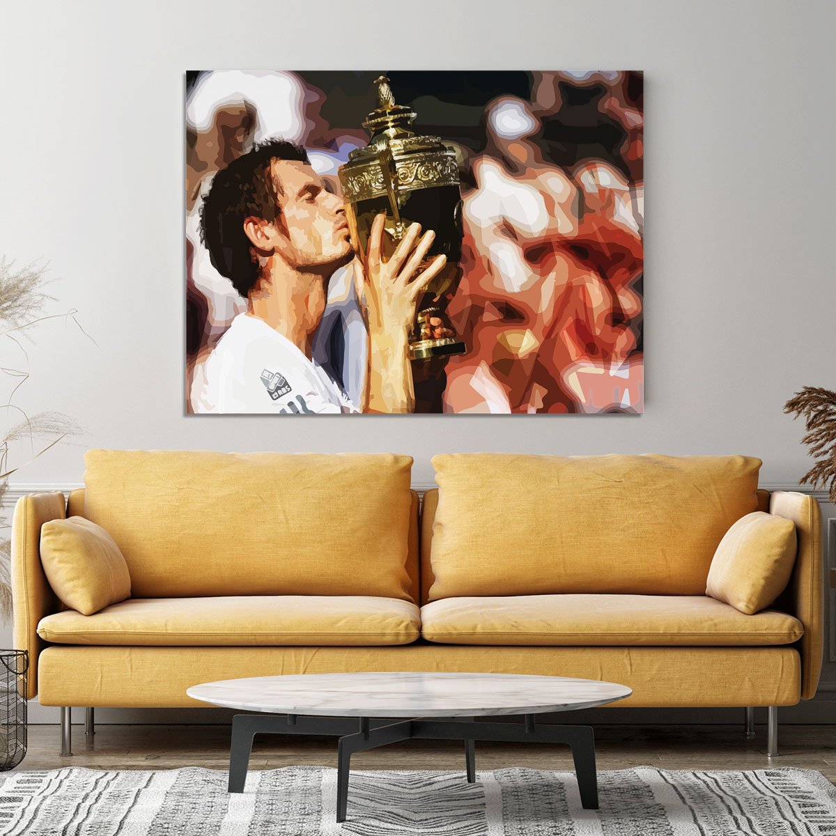 Andy Murray Wimbledon Winner Canvas Print or Poster