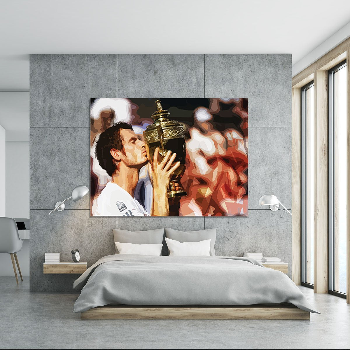 Andy Murray Wimbledon Winner Canvas Print or Poster