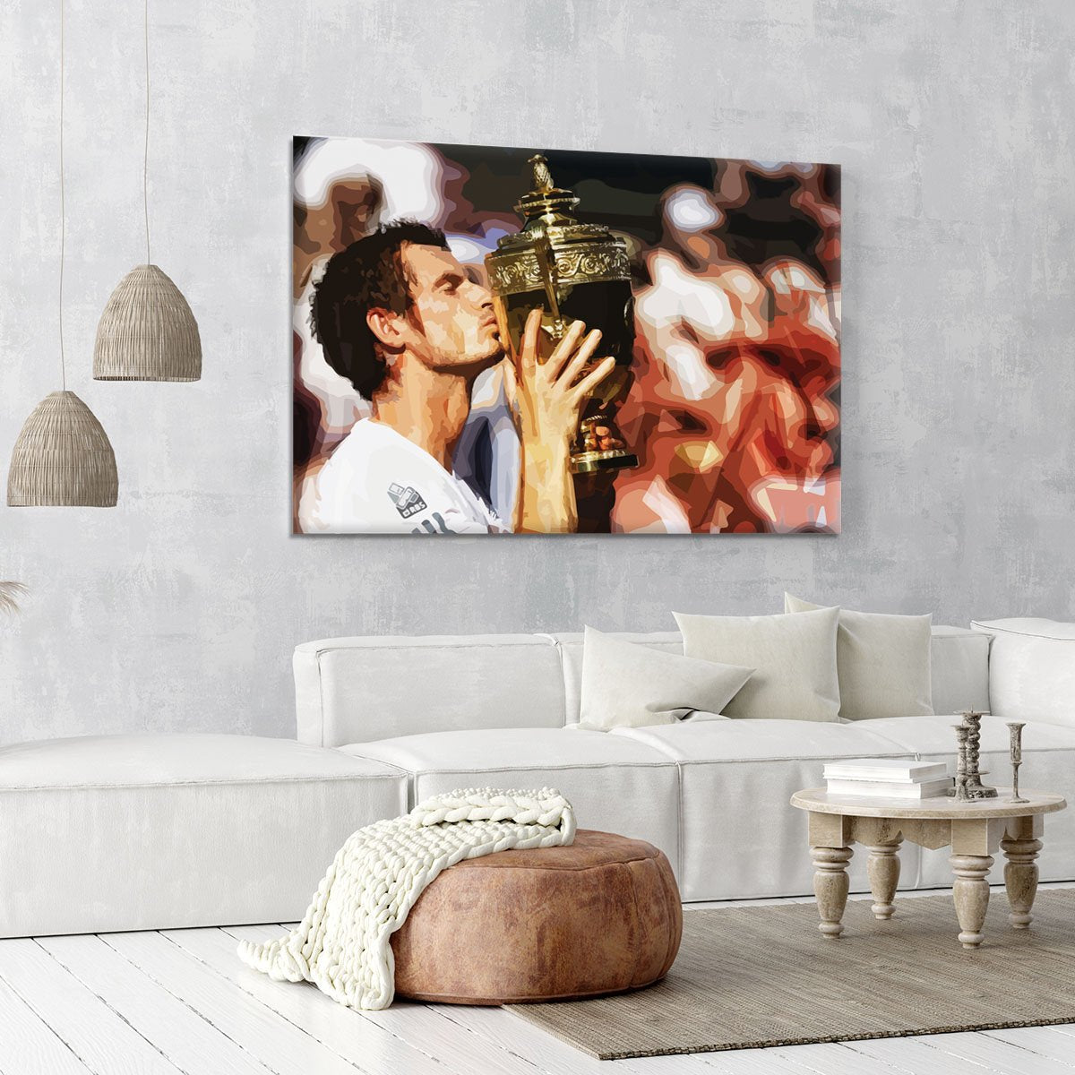 Andy Murray Wimbledon Winner Canvas Print or Poster