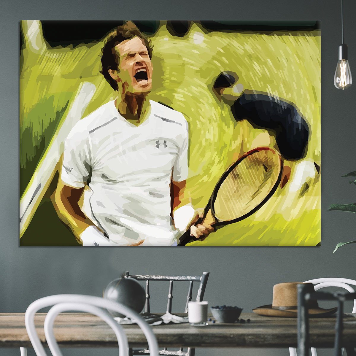 Andy Murray Wimbledon Canvas Print or Poster