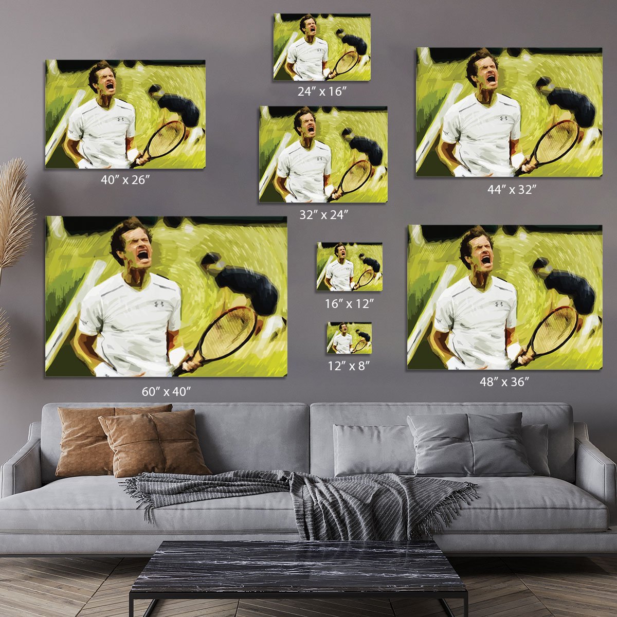 Andy Murray Wimbledon Canvas Print or Poster