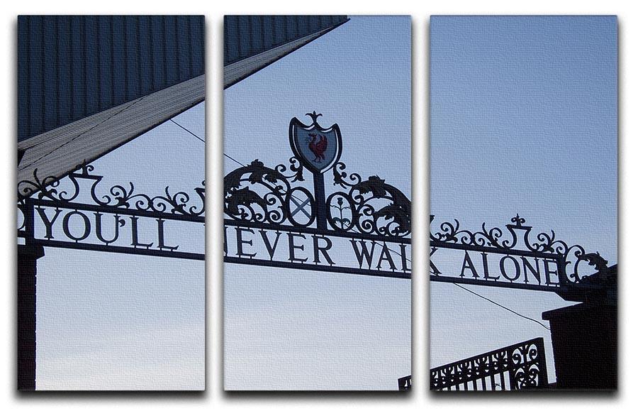 Anfield Gates 3 Split Panel Canvas Print - Canvas Art Rocks - 1