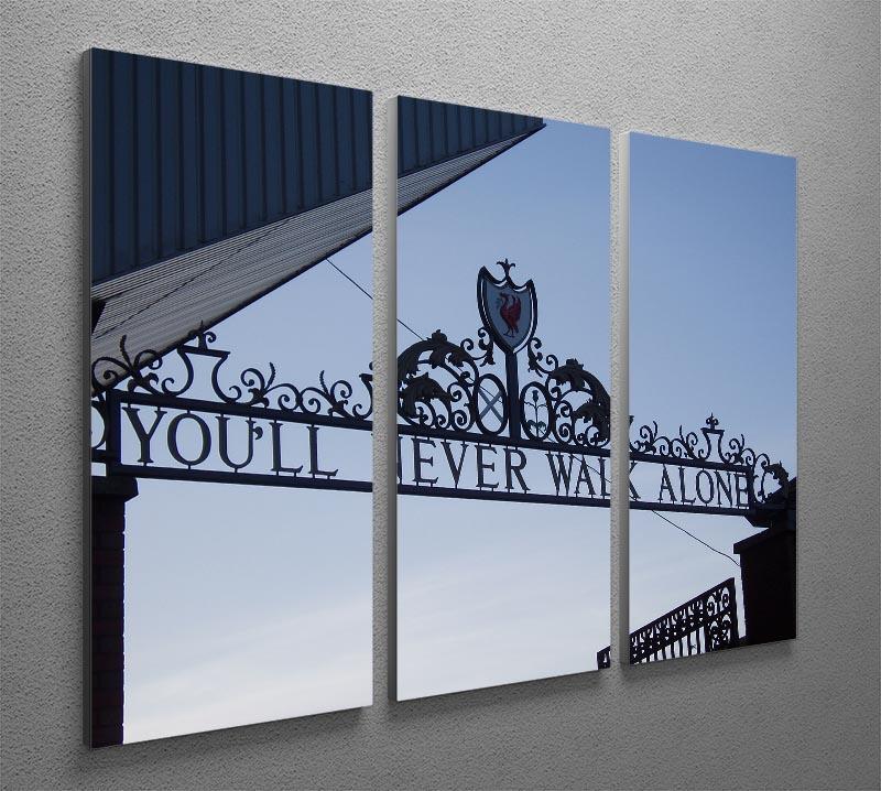 Anfield Gates 3 Split Panel Canvas Print - Canvas Art Rocks - 2