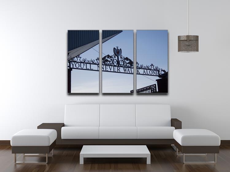 Anfield Gates 3 Split Panel Canvas Print - Canvas Art Rocks - 3
