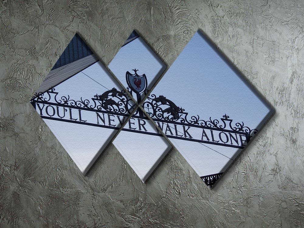 Anfield Gates 4 Square Multi Panel Canvas - Canvas Art Rocks - 2