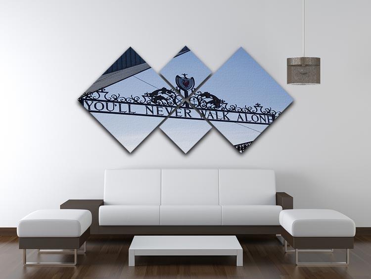 Anfield Gates 4 Square Multi Panel Canvas - Canvas Art Rocks - 3