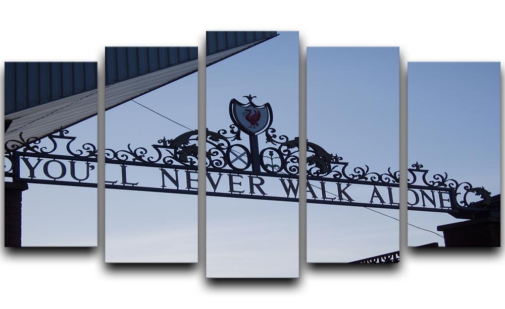 Anfield Gates 5 Split Panel Canvas  - Canvas Art Rocks - 1