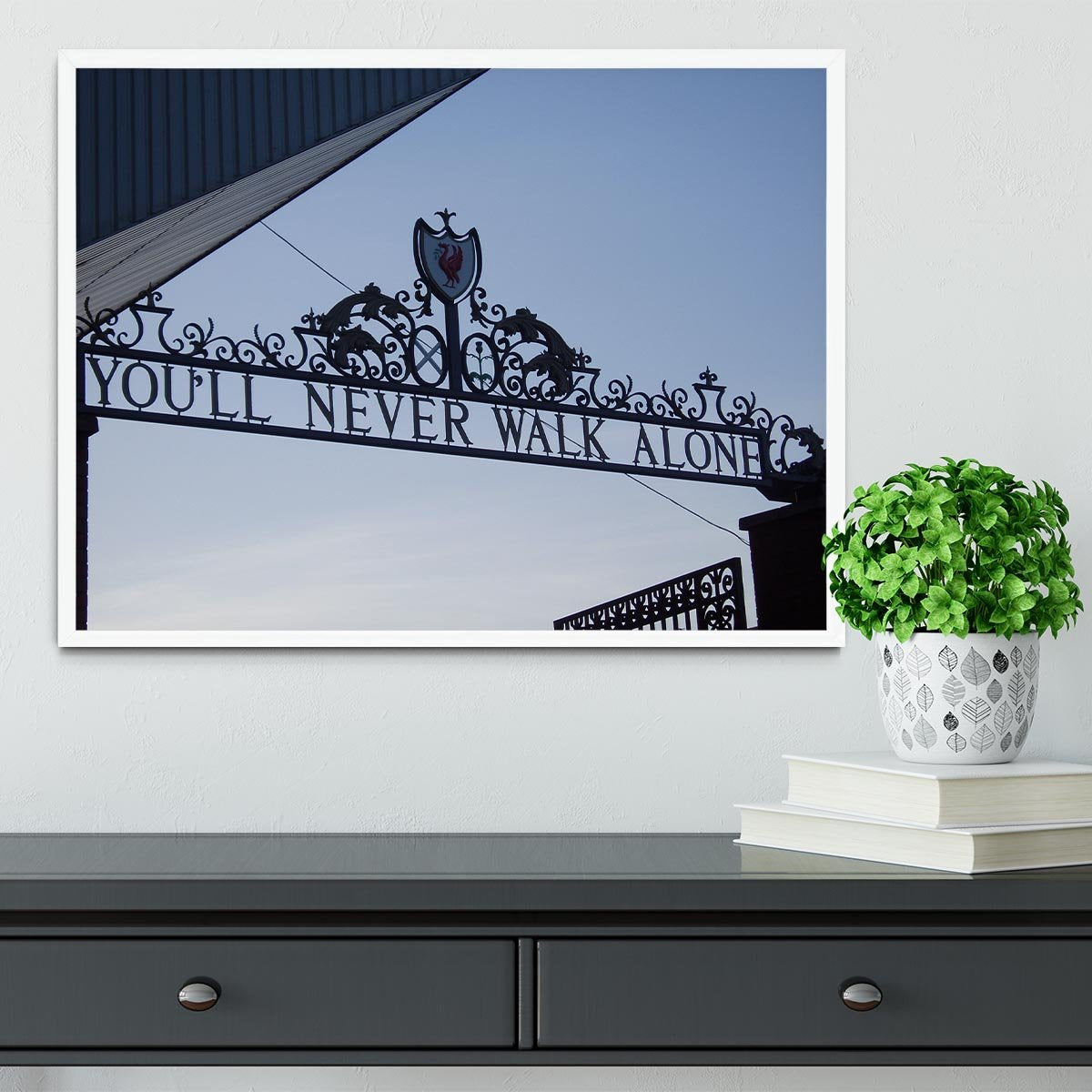 Anfield Gates Framed Print - Canvas Art Rocks -6