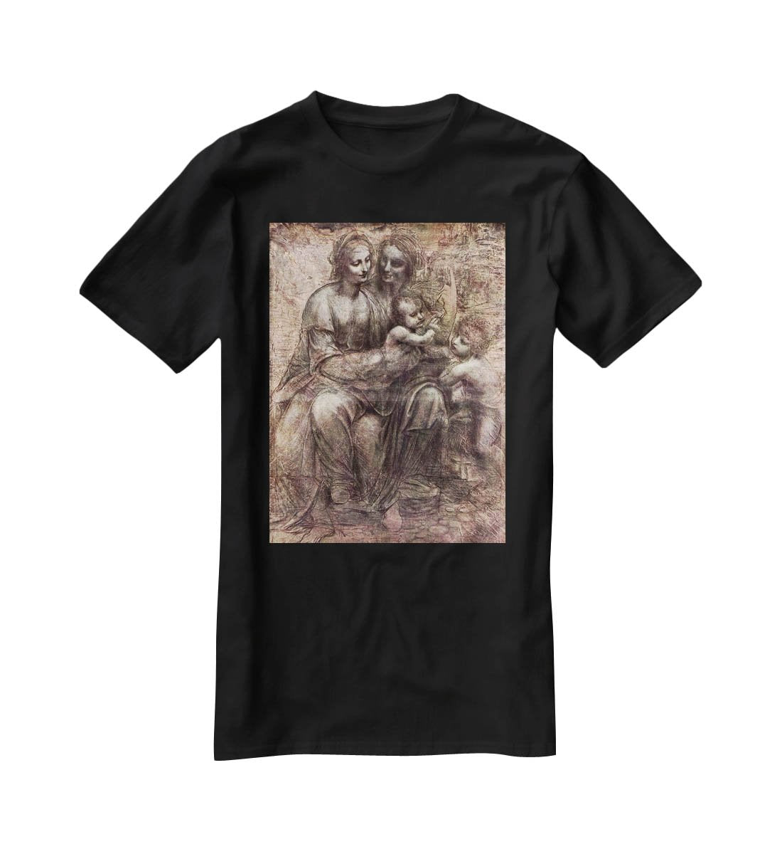 Anna Selbdritt by Da Vinci T-Shirt - Canvas Art Rocks - 1