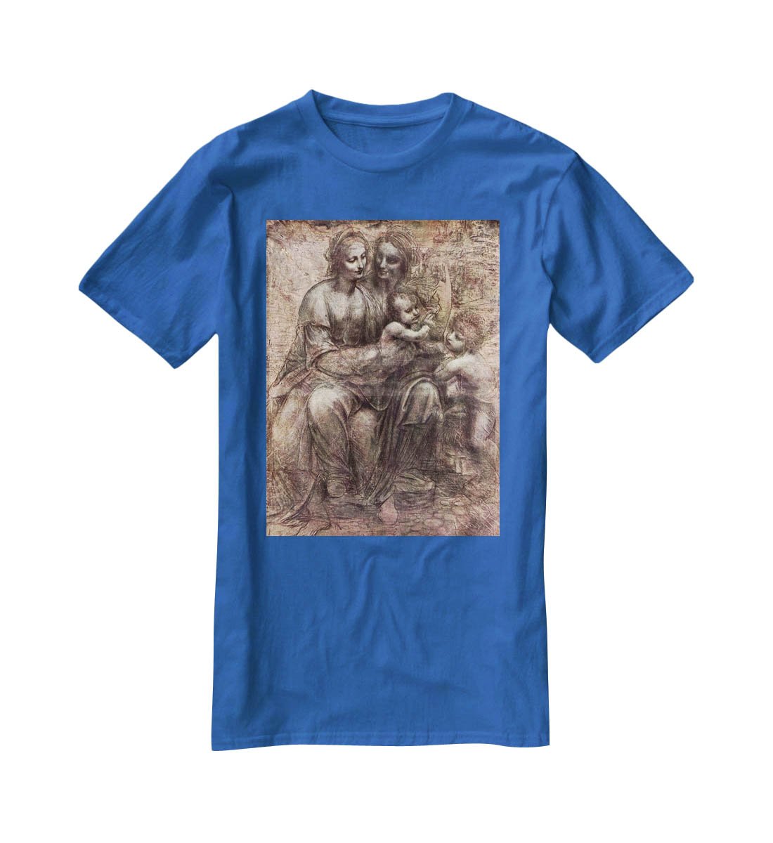 Anna Selbdritt by Da Vinci T-Shirt - Canvas Art Rocks - 2